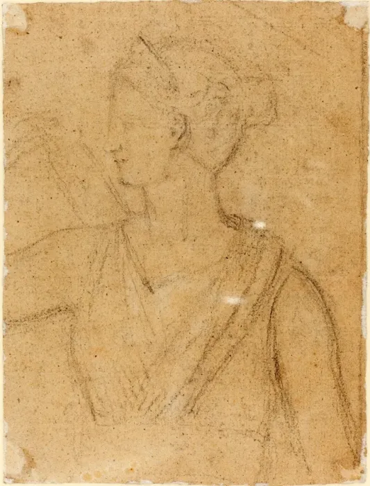 Gerahmter Druck : Benedikt Robert Haydn (Britisch, 1786 - 1846), Studium der Statuendarstellung von Diana im Gerahmter Druck : Benedikt Robert Haydn (Britisch, 1786 - 1846), Studium der Statuendarstellung von Diana im