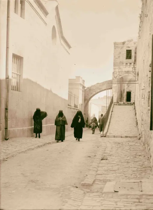 Gerahmter Druck : Via Dolorosa St. Stephans Tor Zweite Station Gerahmter Druck : Via Dolorosa St. Stephans Tor Zweite Station