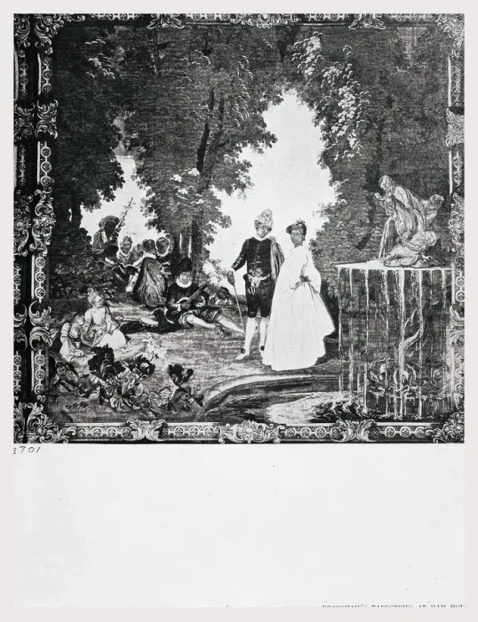 Gerahmter Druck : Fountain