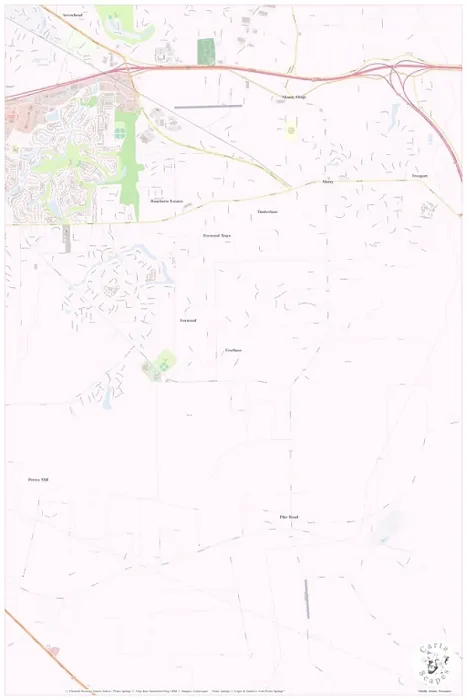 Gerahmter Druck : Foxchase, Montgomery County, US Gerahmter Druck : Foxchase, Montgomery County, US