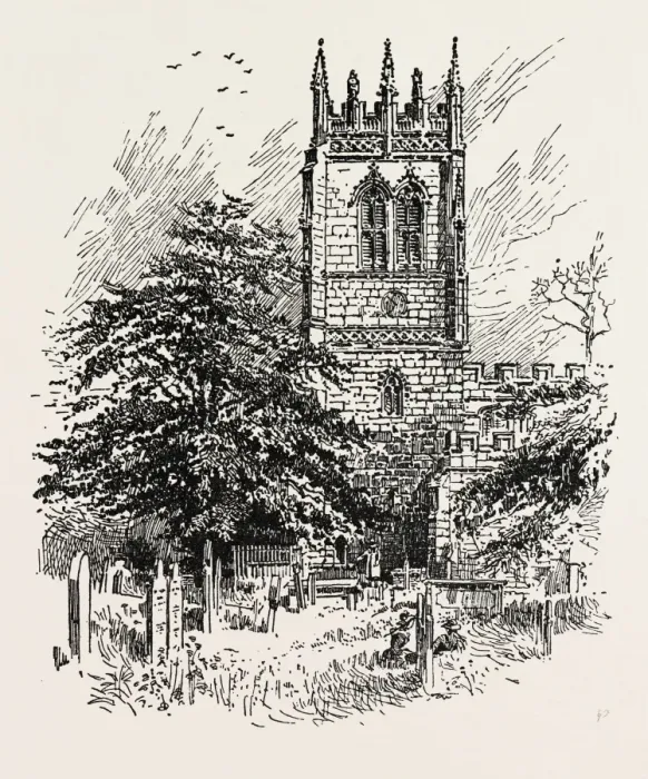 Gerahmter Druck : Gresford: Der Turm Gerahmter Druck : Gresford: Der Turm
