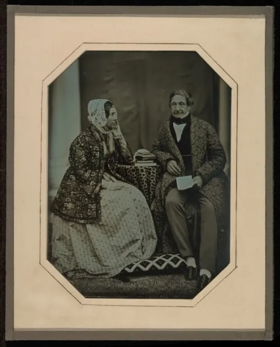 Gerahmter Druck : Jean-Gabriel Eynard und Anna Eynard Gerahmter Druck : Jean-Gabriel Eynard und Anna Eynard