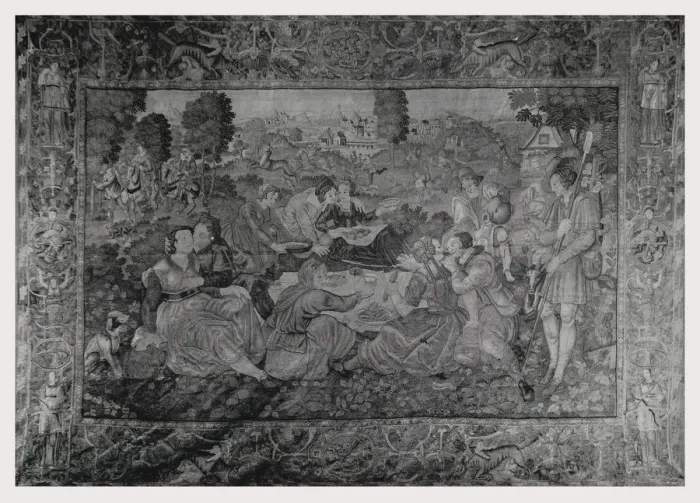 Gerahmter Druck : Bauernpicknick