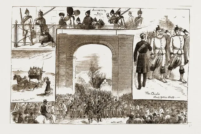 Gerahmter Druck : Lost Notizen in und über Brighton, UK, 1883. Gerahmter Druck : Lost Notizen in und über Brighton, UK, 1883.