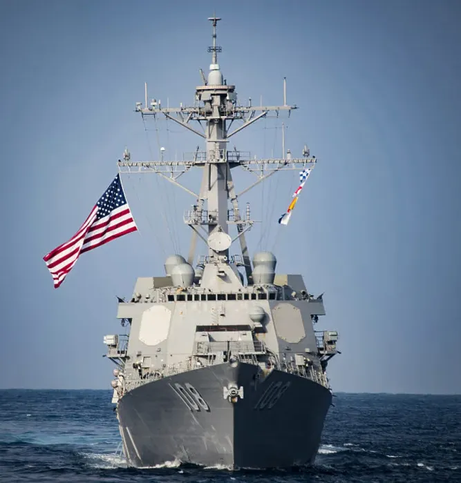 Gerahmter Druck : Leichter Lenkwaffenzerstörer USS Wayne E. Gerahmter Druck : Leichter Lenkwaffenzerstörer USS Wayne E.