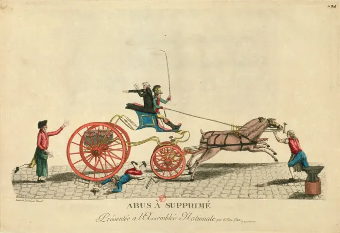 Gerahmter Druck : Die Abuse überwunden wurden, 1789. Schöpfer: unbekannt Gerahmter Druck : Die Abuse überwunden wurden, 1789. Schöpfer: unbekannt