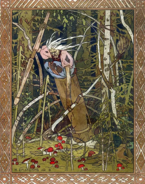 Gerahmter Druck : Baba Jaga, 1900 Gerahmter Druck : Baba Jaga, 1900