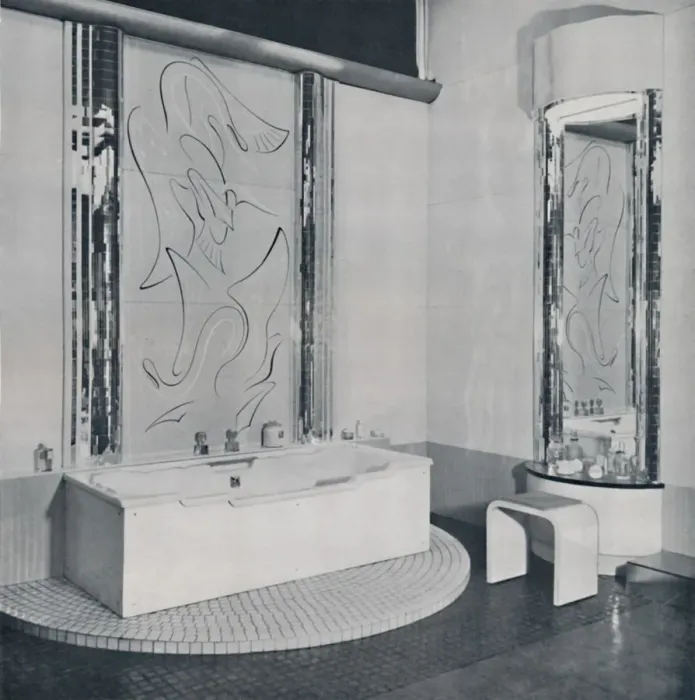 Gerahmter Druck : Der Badezimmer, 1940 Gerahmter Druck : Der Badezimmer, 1940