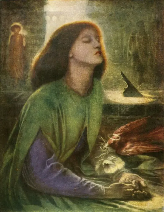 Gerahmter Druck : Beata Beatrix, c1864-1870, (c1912). Künstler: Dante Gabriel Rossetti Gerahmter Druck : Beata Beatrix, c1864-1870, (c1912). Künstler: Dante Gabriel Rossetti