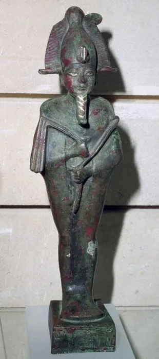 Gerahmter Druck : Bronzestatue des Osiris Gerahmter Druck : Bronzestatue des Osiris