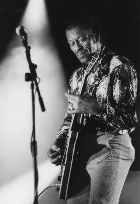 Gerahmter Druck : Chuck Berry in Bognor Regis 1994 Gerahmter Druck : Chuck Berry in Bognor Regis 1994