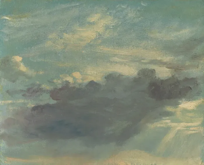 Gerahmter Druck : Wolkenstudie, um 1821-22. Künstler: John Constable Gerahmter Druck : Wolkenstudie, um 1821-22. Künstler: John Constable