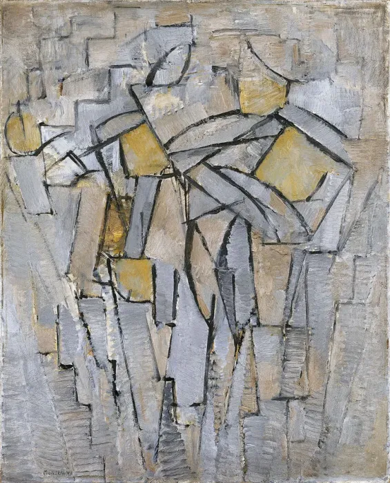 Gerahmter Druck : Komposition Nr.XIII / Komposition II, 1913. Künstler: Mondrian, Piet (1872 - 1944) Gerahmter Druck : Komposition Nr.XIII / Komposition II, 1913. Künstler: Mondrian, Piet (1872 - 1944)