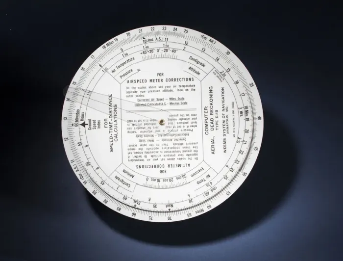 Gerahmter Druck : Rechner, Weems-E 1-B-Navigationssystem. Ersteller: Weemss System der Navigation