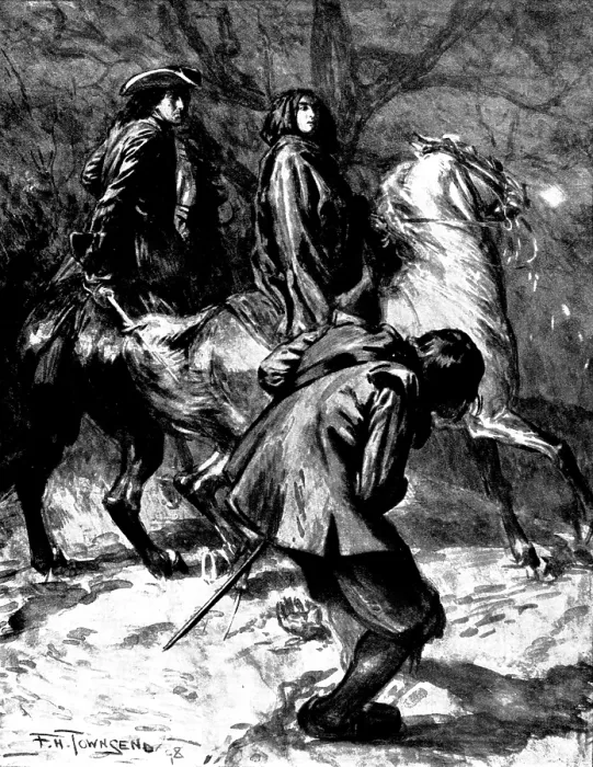 Gerahmter Druck : Die Wandlung von Christopher Ricroft, Highwayman: Seine rechte Hand wurde abgetrennt... 1898. Schöpfer: Unbekannt. Gerahmter Druck : Die Wandlung von Christopher Ricroft, Highwayman: Seine rechte Hand wurde abgetrennt... 1898. Schöpfer: Unbekannt.