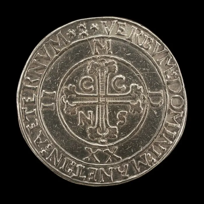 Gerahmter Druck : Quer innerhalb eines Kreises (umkehrt), 1522. Schöpfer unbekannt Gerahmter Druck : Quer innerhalb eines Kreises (umkehrt), 1522. Schöpfer unbekannt