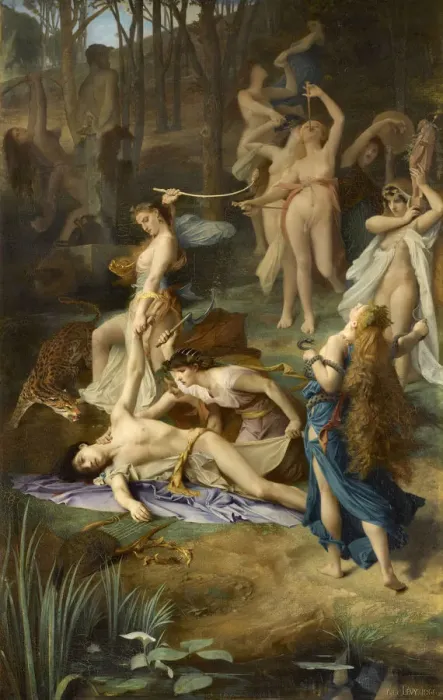 Gerahmter Druck : Tot des Orphios