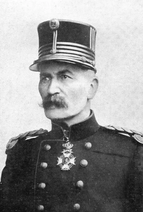 Gerahmter Druck : Vor dem Eroberer; General Leman, Verteidiger von Lüttich, 1914 Künstler: Henneber Gerahmter Druck : Vor dem Eroberer; General Leman, Verteidiger von Lüttich, 1914 Künstler: Henneber