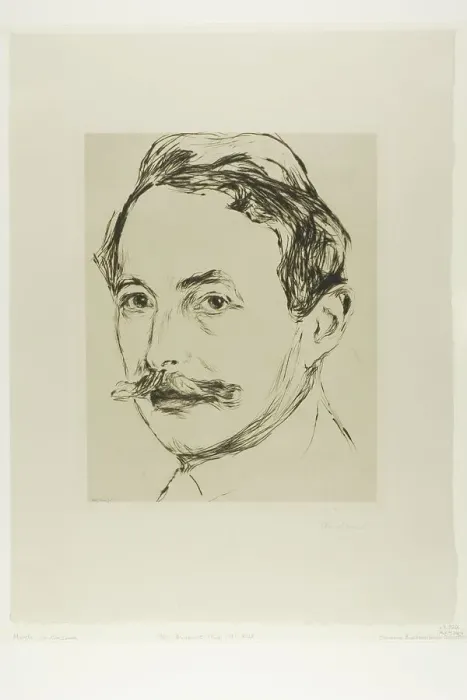 Gerahmter Druck : Dr.Max Linde, 1902.Erfinder:Edvard Munch Gerahmter Druck : Dr.Max Linde, 1902.Erfinder:Edvard Munch