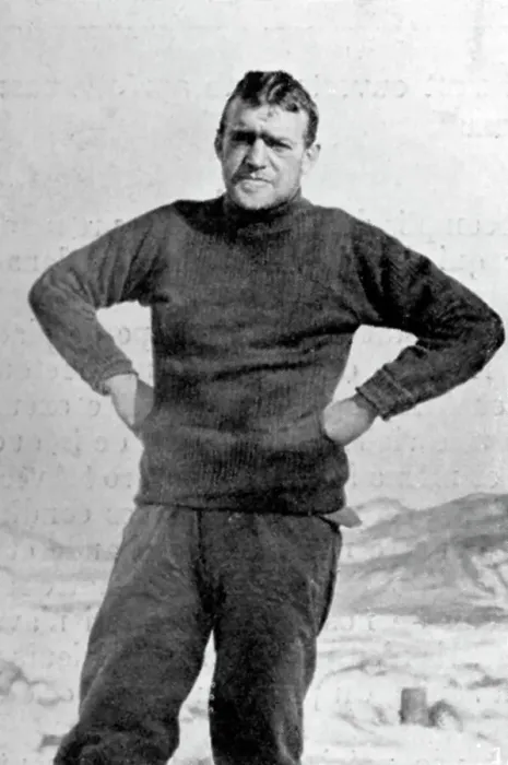 Gerahmter Druck : Ernst Shackleton, britischer Entdecker, Antarktika, 1909 Gerahmter Druck : Ernst Shackleton, britischer Entdecker, Antarktika, 1909