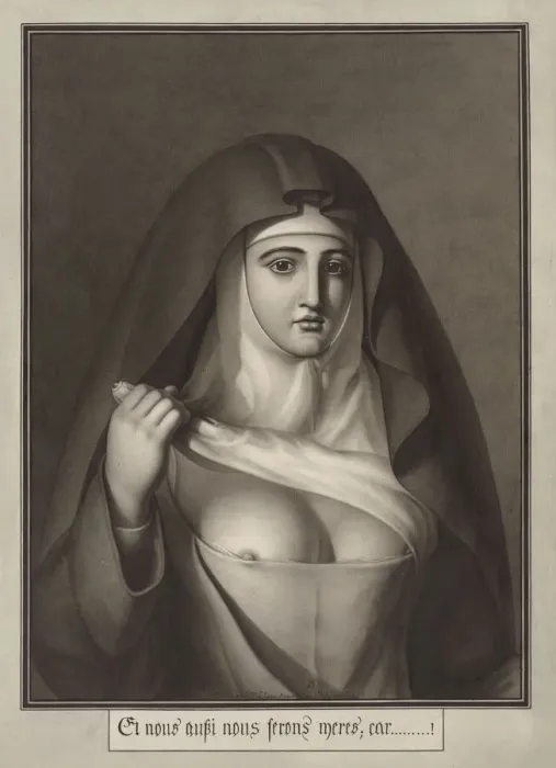 Gerahmter Druck : Und wir werden auch Mütter sein, denn ...!, 1794. Schöpfer : Lequeu , Jean-Jacques (1757-1826) Gerahmter Druck : Und wir werden auch Mütter sein, denn ...!, 1794. Schöpfer : Lequeu , Jean-Jacques (1757-1826)
