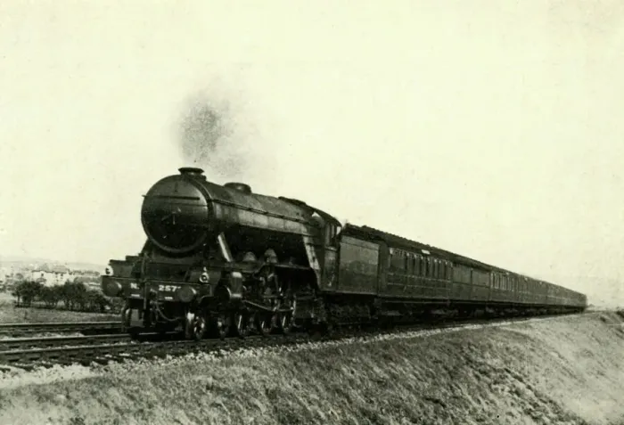 Gerahmter Druck : Der Down Flying Scotsman bei Reston, c1930. Künstler: Unbekannt. Gerahmter Druck : Der Down Flying Scotsman bei Reston, c1930. Künstler: Unbekannt.