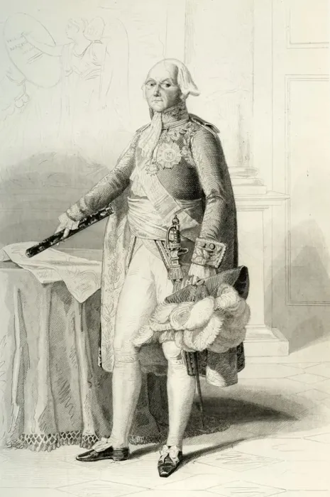 Gerahmter Druck : François Christophe de Kellermann, 1804, (1839). Schöpfer: Desjardins Gerahmter Druck : François Christophe de Kellermann, 1804, (1839). Schöpfer: Desjardins