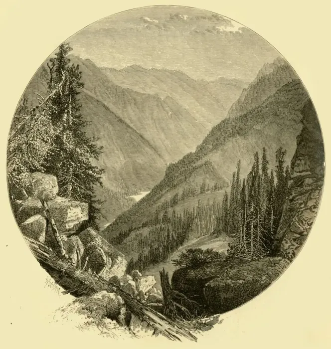 Gerahmter Druck : Giants Gap, 1874. Künstler: Thomas Moran Gerahmter Druck : Giants Gap, 1874. Künstler: Thomas Moran