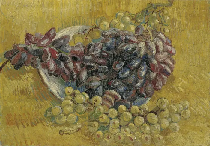 Gerahmter Druck : Grapes. Trauben aus der Sammlung des Van-Gogh-Museums zu Amsterdam