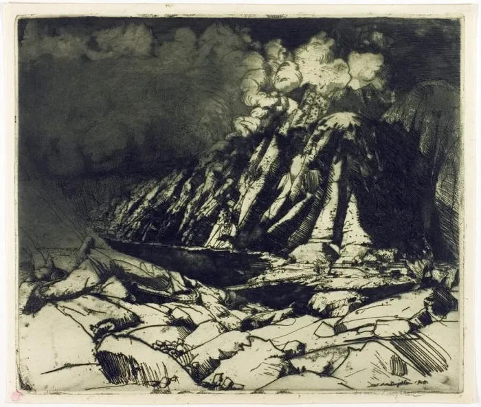 Gerahmter Druck : Der Grimsel, 1908 von Donald Shaw MacLaughlan Gerahmter Druck : Der Grimsel, 1908 von Donald Shaw MacLaughlan
