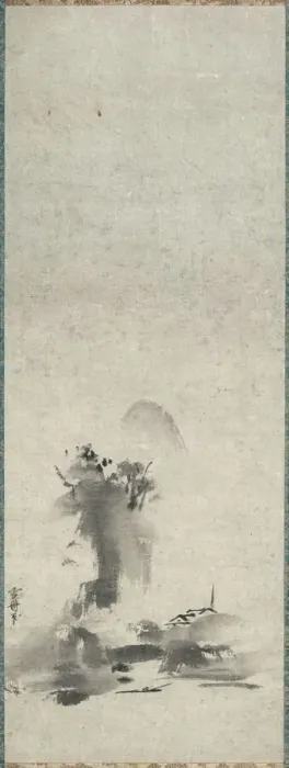 Gerahmter Druck : Haboku, Spritzmal-Landschaft, 14.-15.Jahrhundert. Ersteller: Sesshu Tsuchida Gerahmter Druck : Haboku, Spritzmal-Landschaft, 14.-15.Jahrhundert. Ersteller: Sesshu Tsuchida