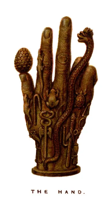 Gerahmter Druck : Die Hand, 1923 Gerahmter Druck : Die Hand, 1923