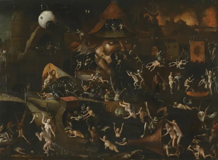 Gerahmter Druck : Die Verwesung des Hells Gerahmter Druck : Die Verwesung des Hells