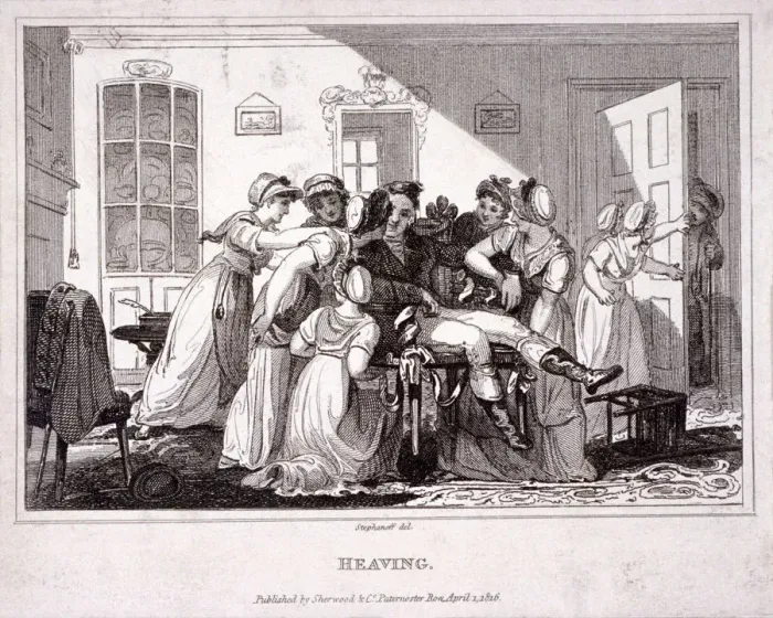 Gerahmter Druck : Erhebend, 1816