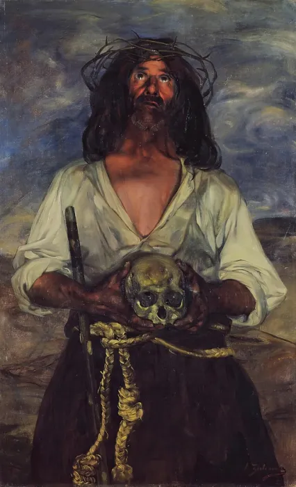 Gerahmter Druck : Mönch, 1904. Künstler: Ignacio Zuloaga Gerahmter Druck : Mönch, 1904. Künstler: Ignacio Zuloaga