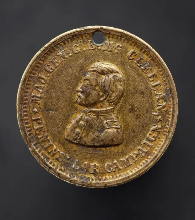 Gerahmter Druck : Identifikationsabzeichen für C. P. More [sic], 1863 - 1864. Ersteller: Unbekannt.