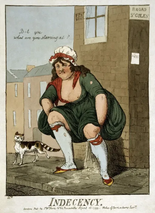 Gerahmter Druck : Unzucht, 1799 Gerahmter Druck : Unzucht, 1799