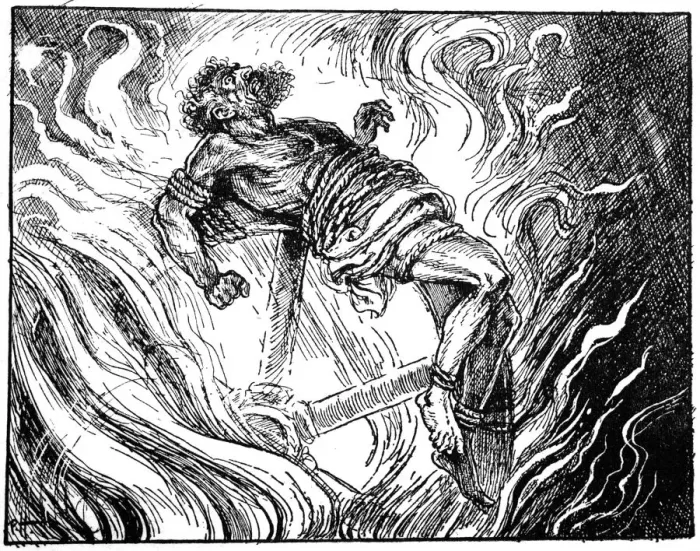 Gerahmter Druck : Ixion am Rad, 1925 Gerahmter Druck : Ixion am Rad, 1925
