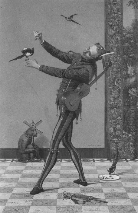 Gerahmter Druck : Der Narren, 1869. Erfinder: E Mohn Gerahmter Druck : Der Narren, 1869. Erfinder: E Mohn