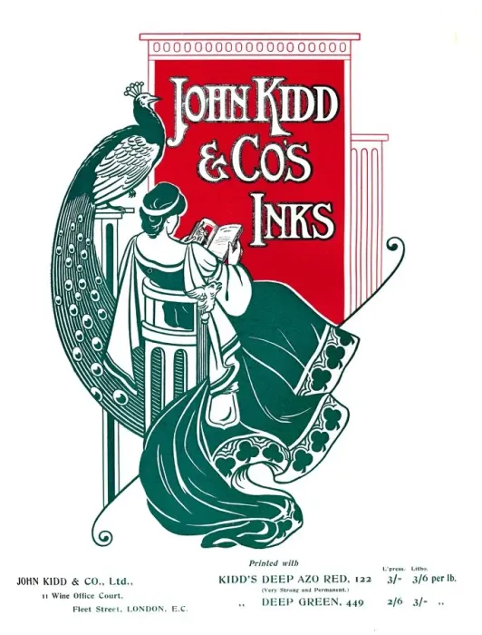 Gerahmter Druck : John Kidd & Co. Inkswerbung, 1907 Gerahmter Druck : John Kidd & Co. Inkswerbung, 1907