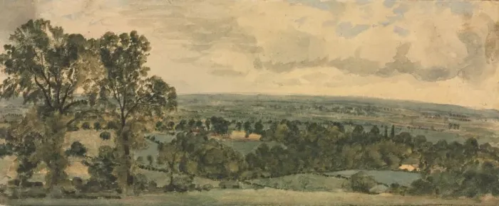 Gerahmter Druck : Bildlandschaft. Künstler: John Constable (Britisch, 1776-1837) Gerahmter Druck : Bildlandschaft. Künstler: John Constable (Britisch, 1776-1837)