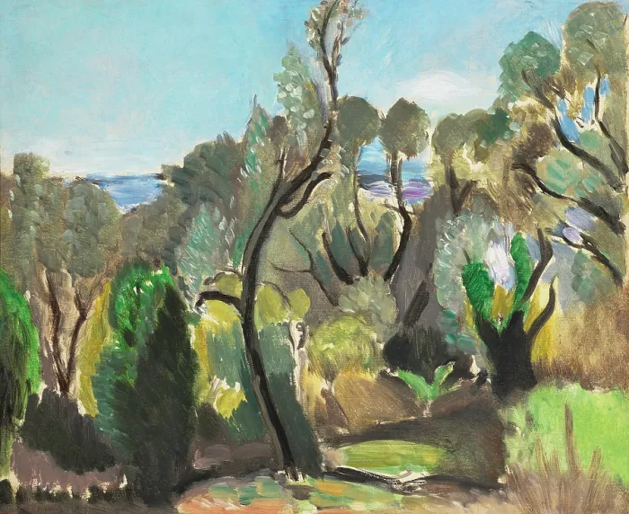 Gerahmter Druck : Landschaft um Nizza, c1918. Künstler: Matisse, Henri (1869-1954) Gerahmter Druck : Landschaft um Nizza, c1918. Künstler: Matisse, Henri (1869-1954)