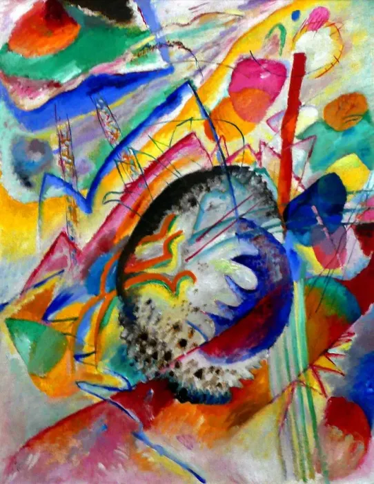 Gerahmter Druck : Große Studie, 1914. Künstler: Kandinski, Wassili Wassiljewitsch (1866–1944) Gerahmter Druck : Große Studie, 1914. Künstler: Kandinski, Wassili Wassiljewitsch (1866–1944)