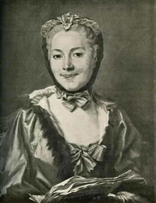 Gerahmter Druck : Marguerite Lecomte, 1753, (1908). Künstler: Unbekannt. Gerahmter Druck : Marguerite Lecomte, 1753, (1908). Künstler: Unbekannt.