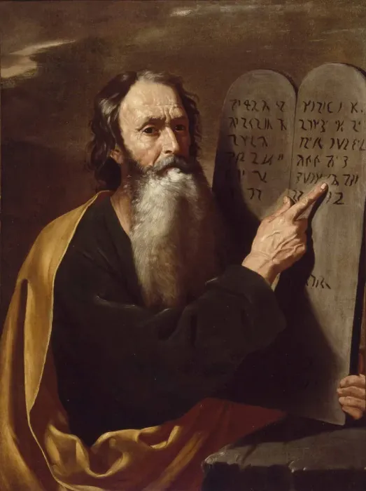 Gerahmter Druck : Moses. Moyses, Privatsammlung Gerahmter Druck : Moses. Moyses, Privatsammlung