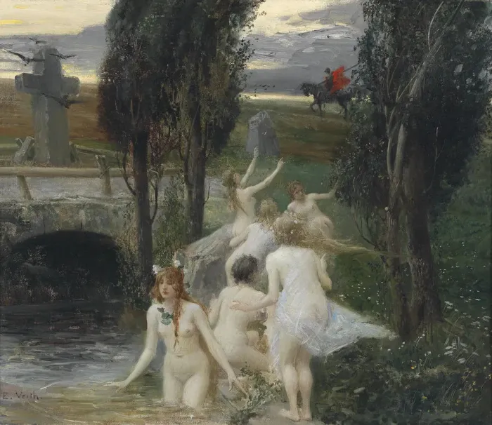 Gerahmter Druck : Nereide, um 1925