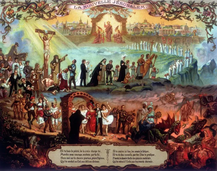 Gerahmter Druck : Die Neue Jerusaleum, um 1900 Gerahmter Druck : Die Neue Jerusaleum, um 1900