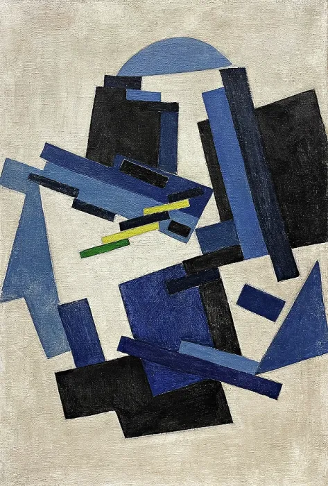 Gerahmter Druck : Komposition ohne Objekt, c1916. Schöpfer: Rozanova, Olga Vladimirovna (1886-1918)
