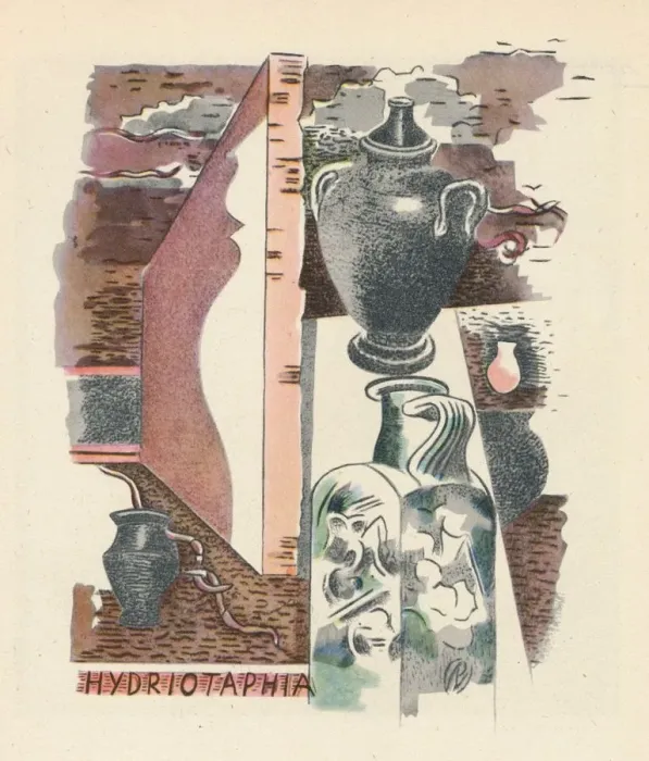 Gerahmter Druck : Der Maler als Illustrator, 1932, (1946). Künstler: Paul Nash Gerahmter Druck : Der Maler als Illustrator, 1932, (1946). Künstler: Paul Nash
