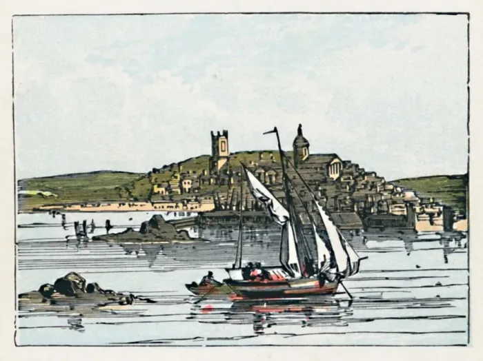 Gerahmter Druck : Penzance 1910 Gerahmter Druck : Penzance 1910